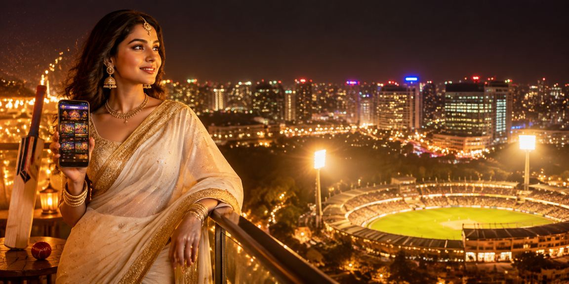Indian cricket betting themed vibrant casino environment